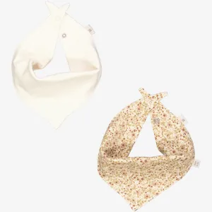 2 Bib Eden | Baby - eggshell flowers