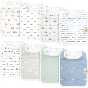 8-Pack Coast Drool Bibs (Vessels)