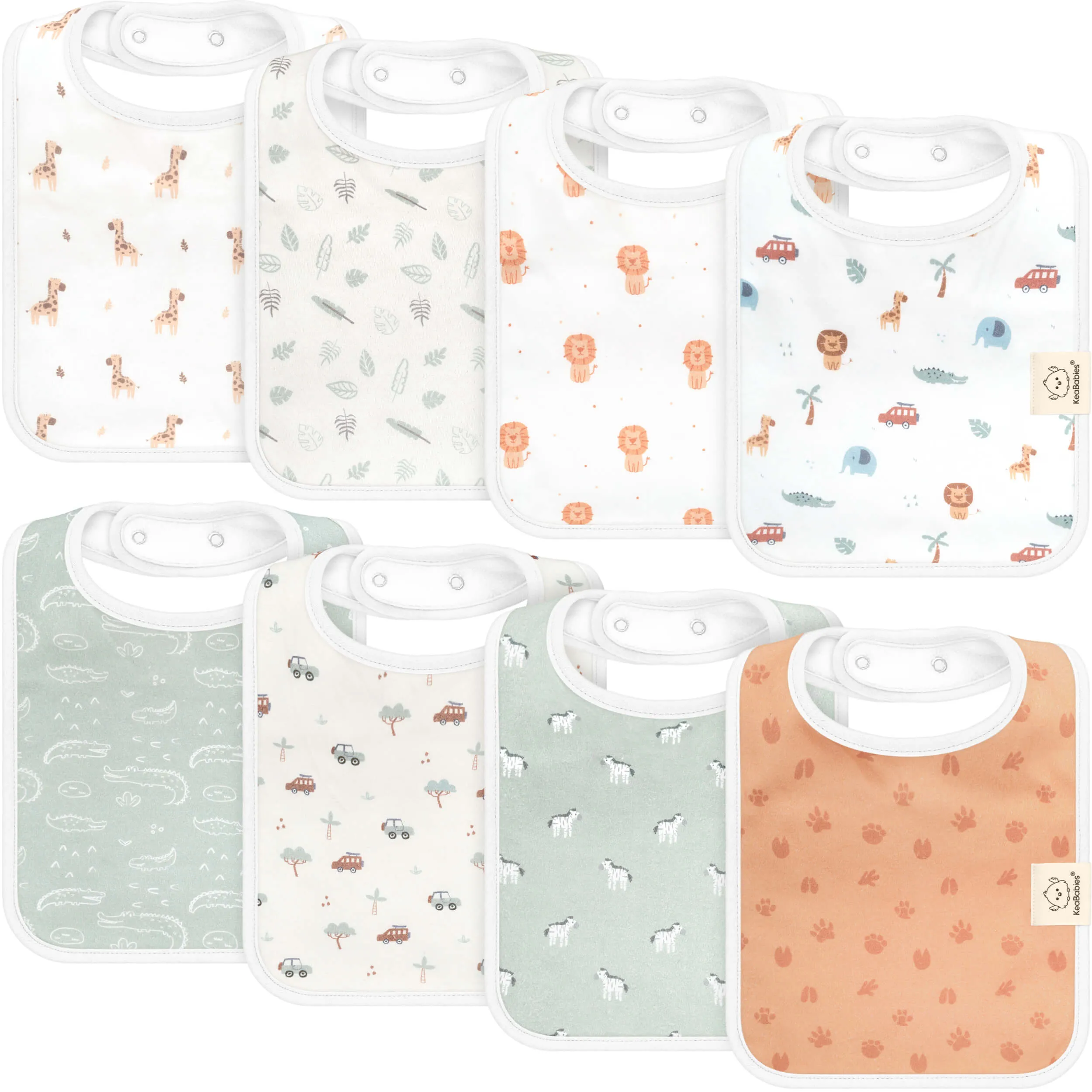 8-Pack Coast Drool Bibs (Wilderness)