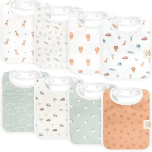 8-Pack Coast Drool Bibs (Wilderness)