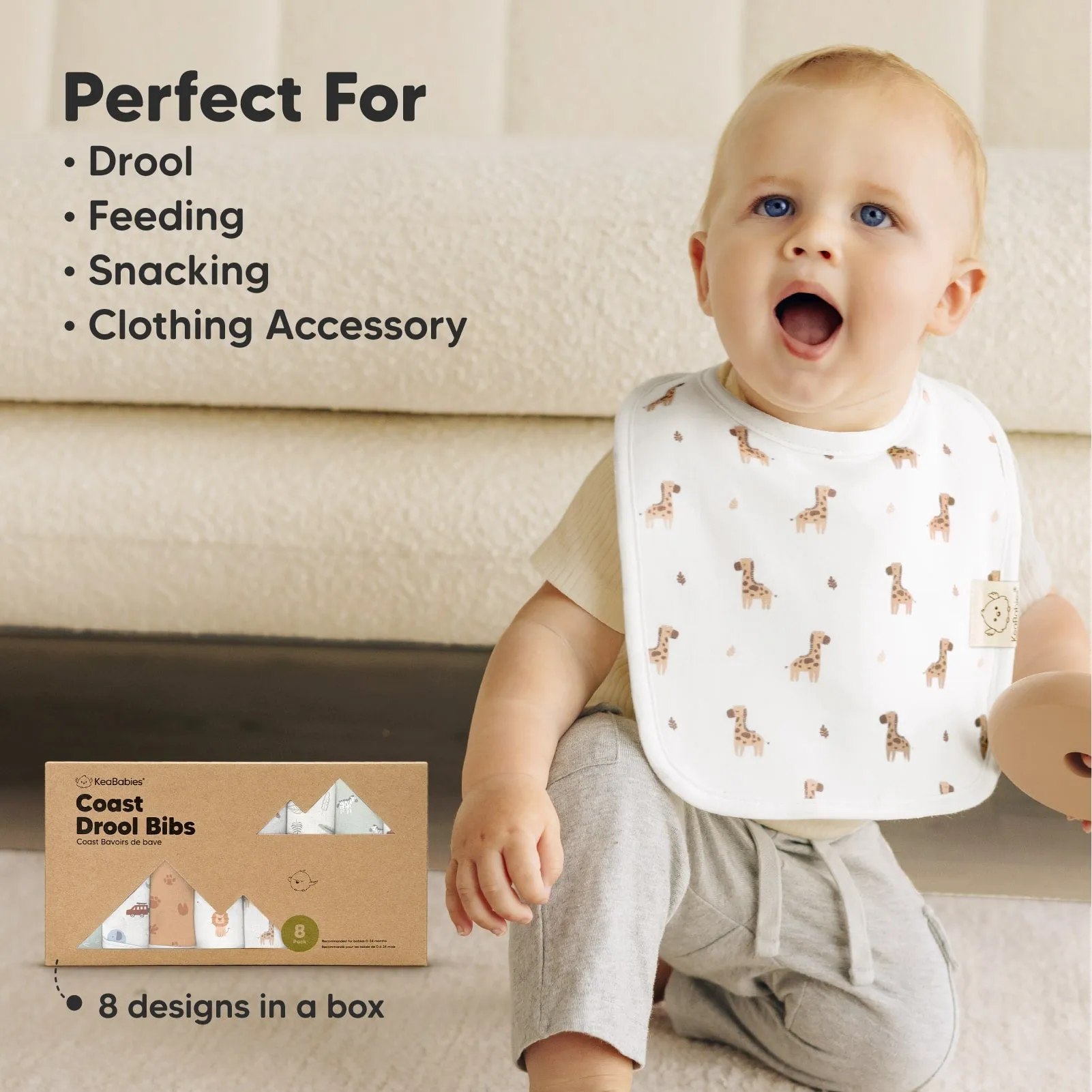 8-Pack Coast Drool Bibs (Wilderness)