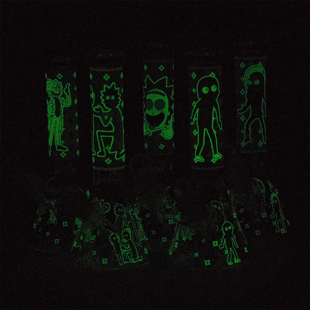 8" Glow In The Dark Cartoon Bongs
