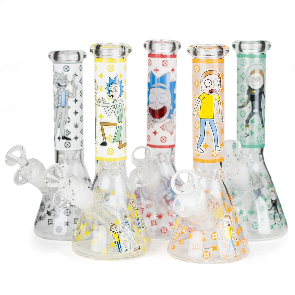 8" Glow In The Dark Cartoon Bongs