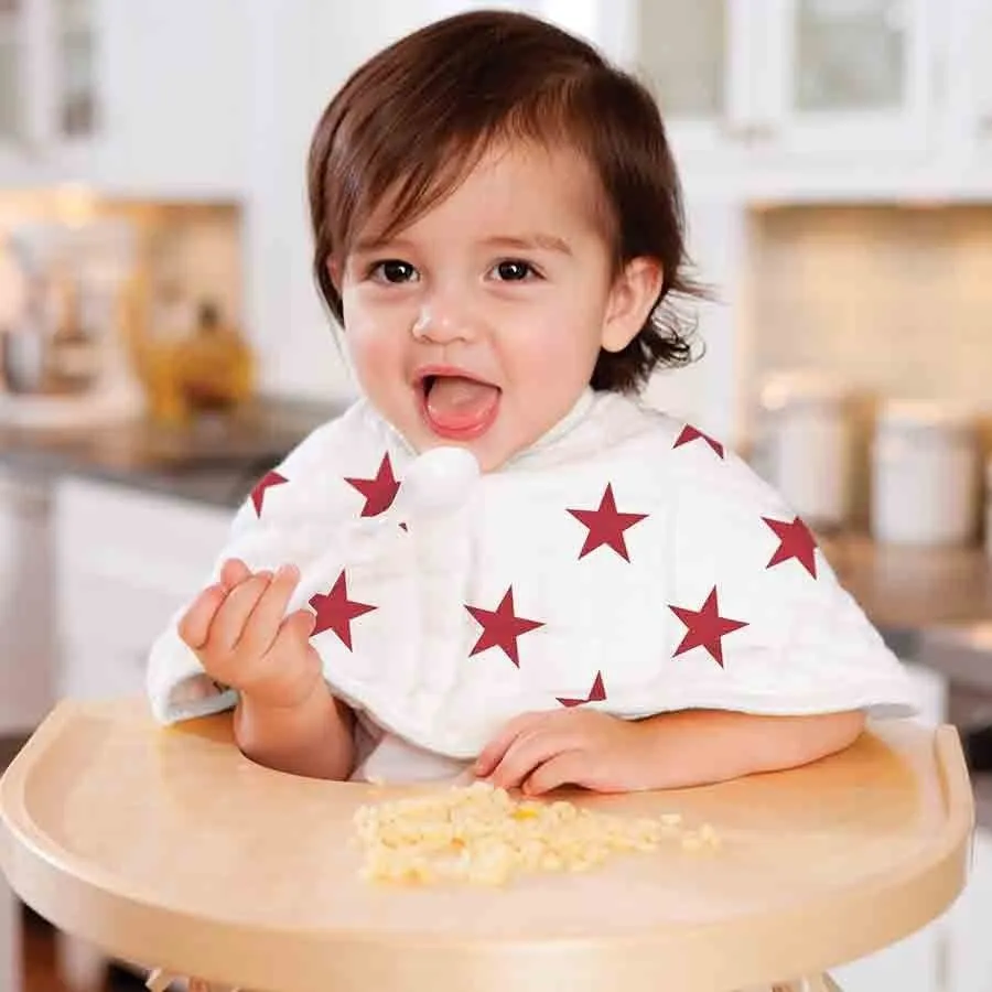 Aden and Anais - Burpy Bib (2 Set) - RED