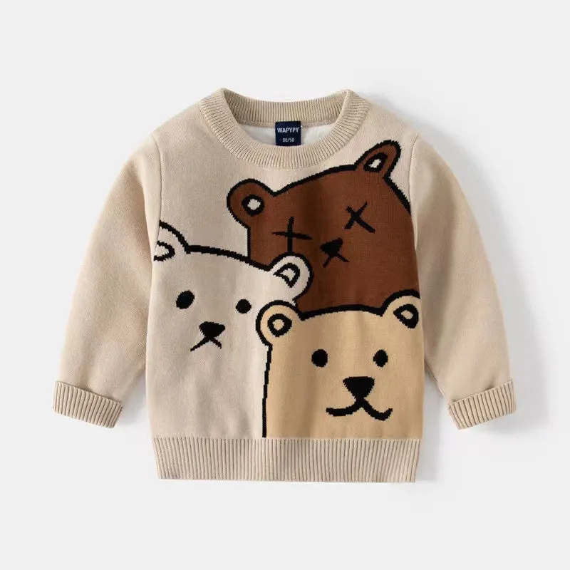 Alan Cartoon Pattern Sweater