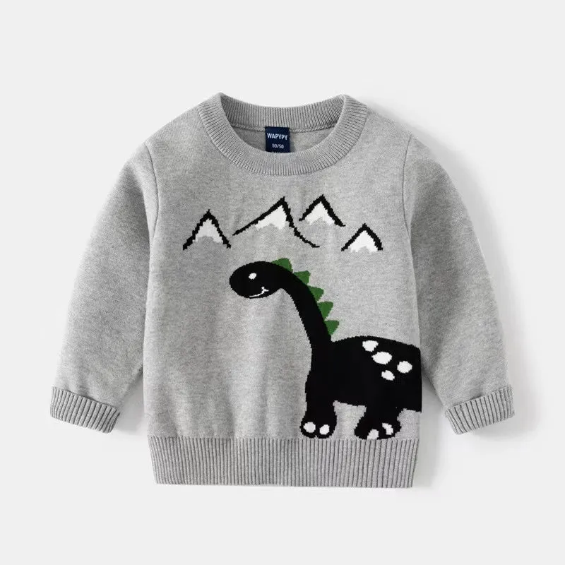 Alan Cartoon Pattern Sweater