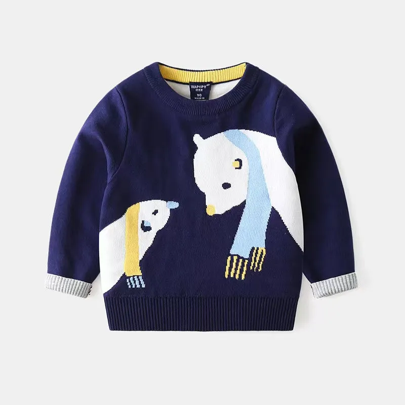 Alan Cartoon Pattern Sweater
