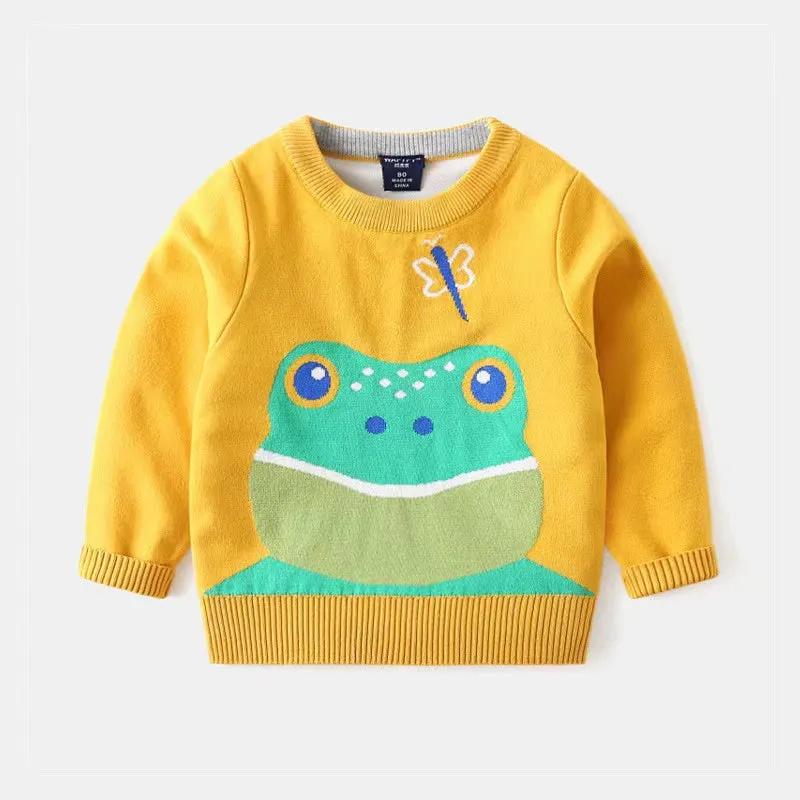 Alan Cartoon Pattern Sweater