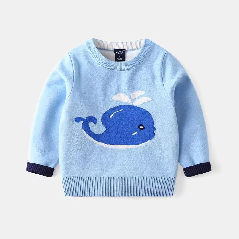 Alan Cartoon Pattern Sweater