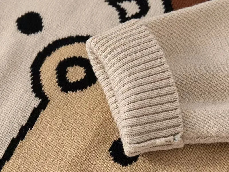 Alan Cartoon Pattern Sweater