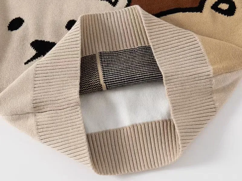Alan Cartoon Pattern Sweater