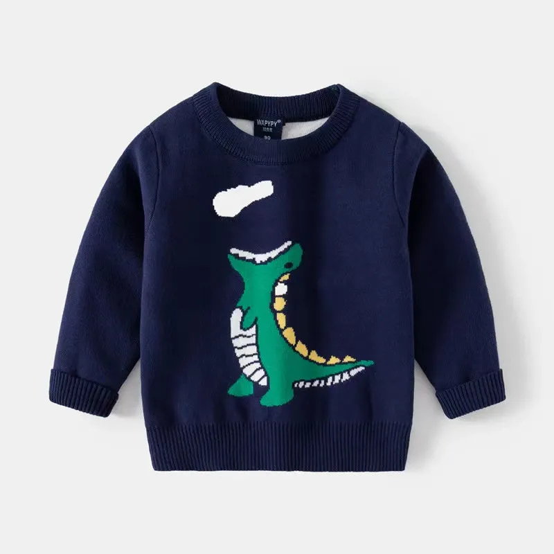 Alan Cartoon Pattern Sweater