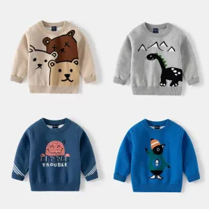 Alan Cartoon Pattern Sweater