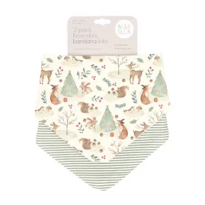 All4Ella Bandana Bibs 2pk Christmas Limited Edition