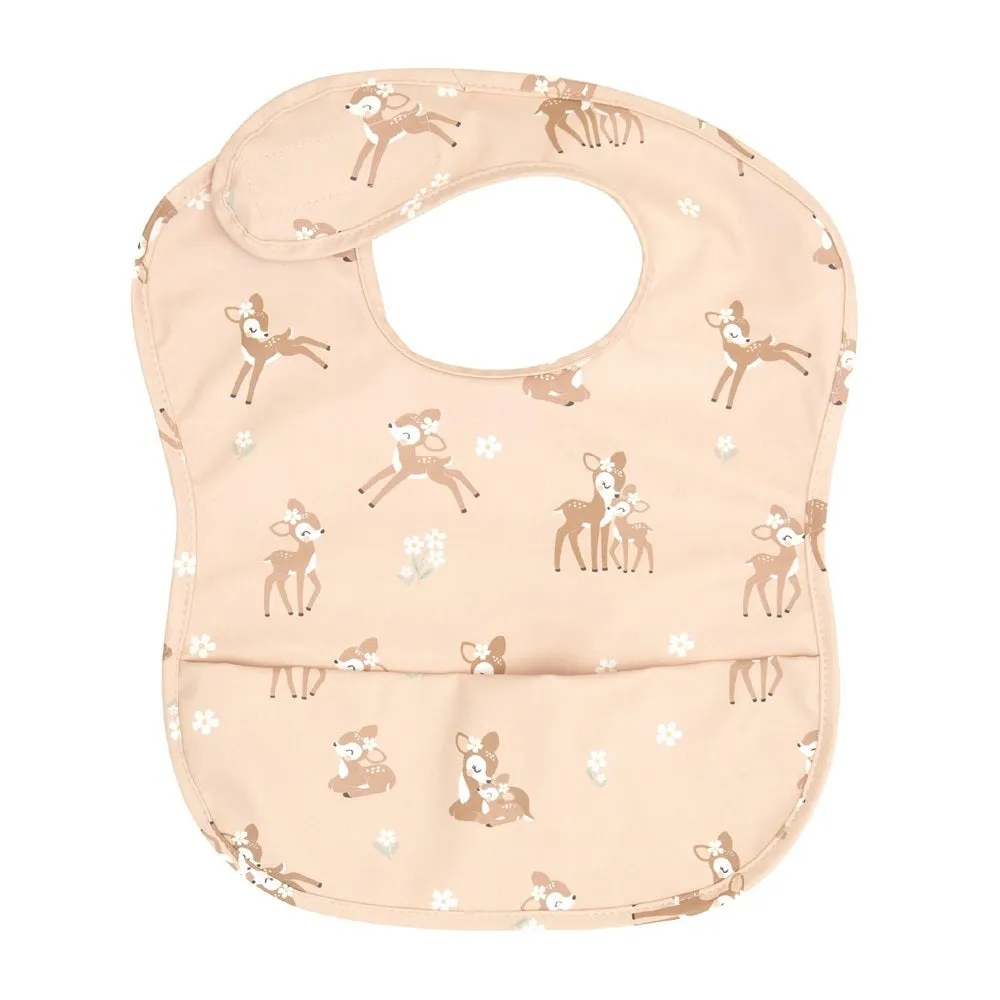 All4Ella Recycled Pouch Bib Fawn