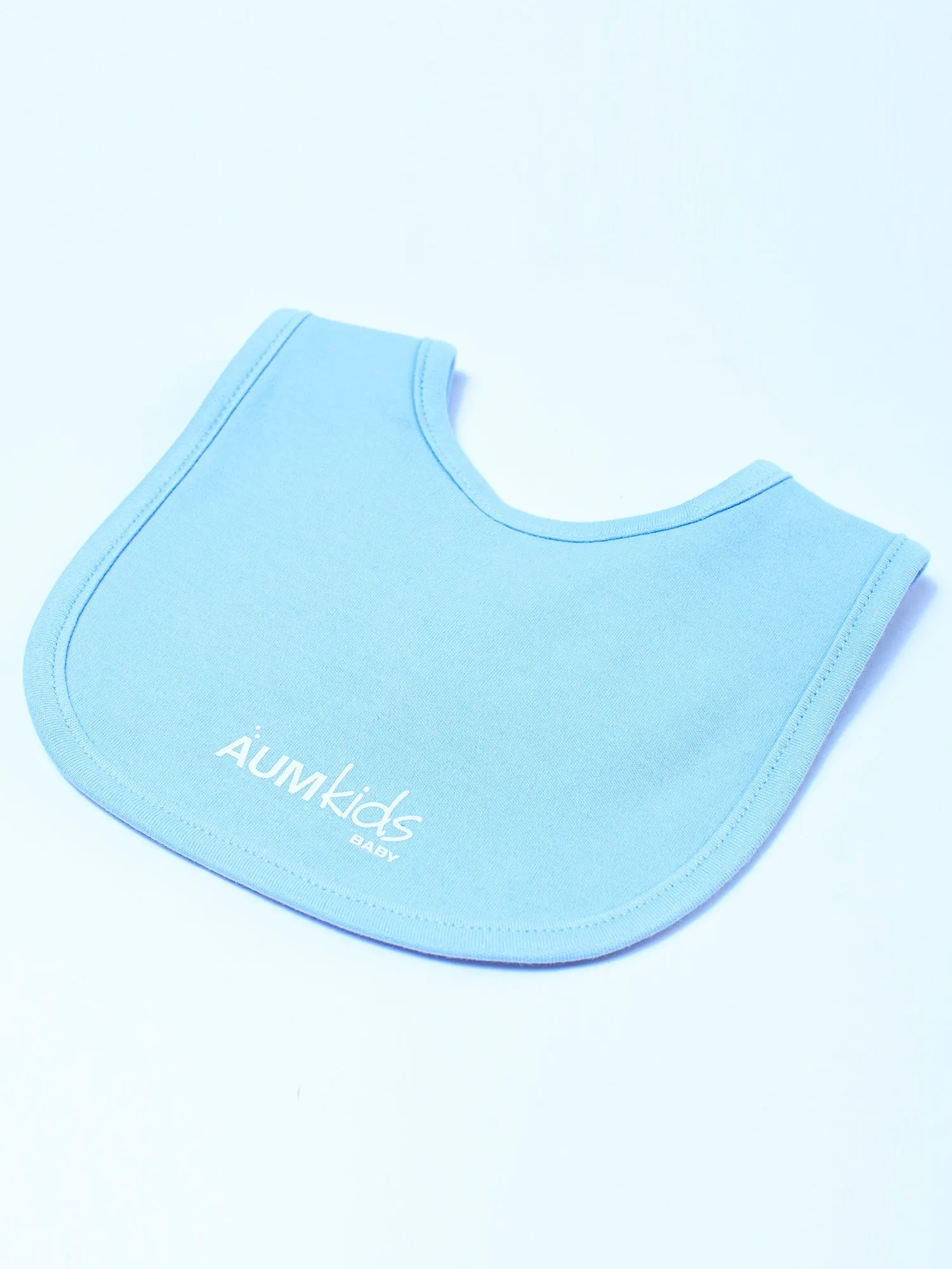 AUMkids HAPPY BABY SHORT SLEEVE ONESIE   BIB SET, SKY