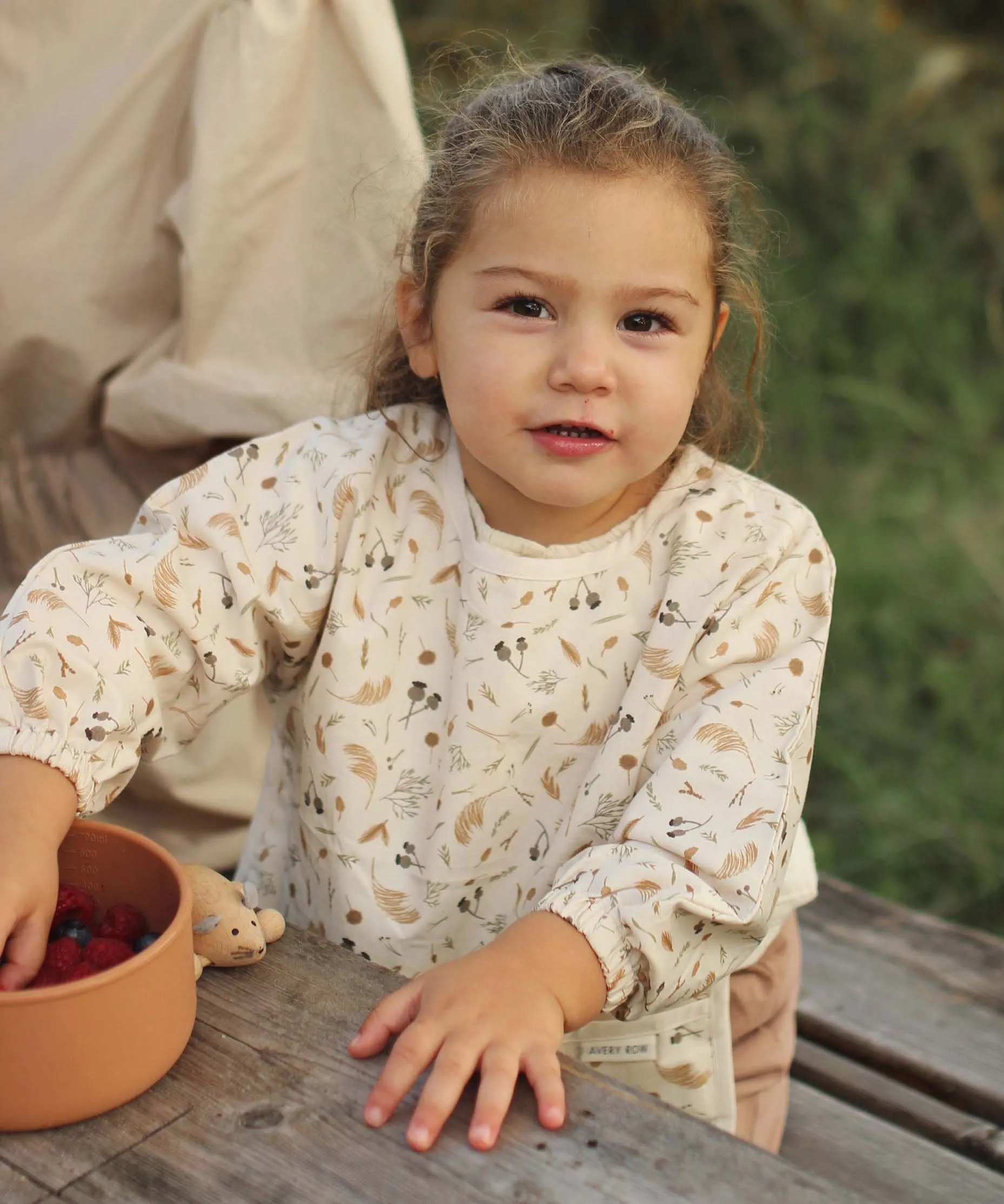 Avery Row Sleeved Bib - Grasslands