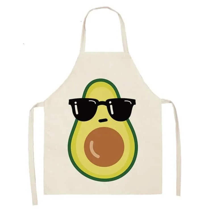 Avocado Printed Kitchen Bib