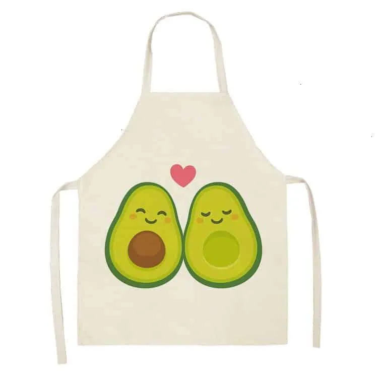 Avocado Printed Kitchen Bib