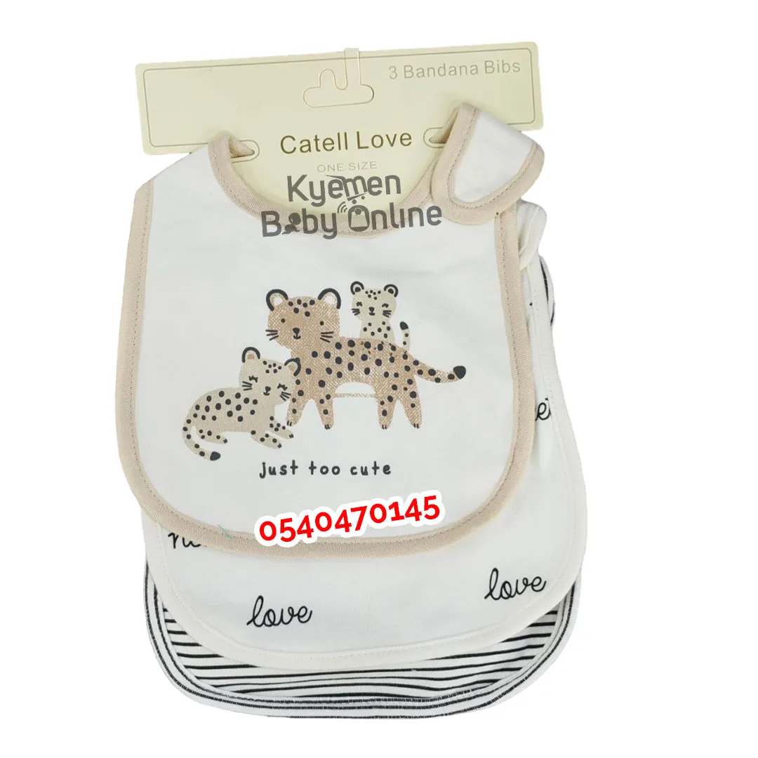 Baby Bib (3 Pieces) Mini Catell