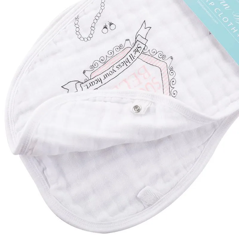Baby Burp Cloth & Bib Combo:  Southern Belle
