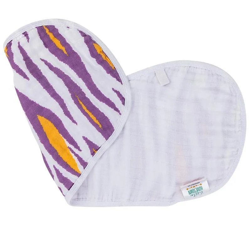 Baby Burp Cloth & Bib Combo: Tiger Stripe