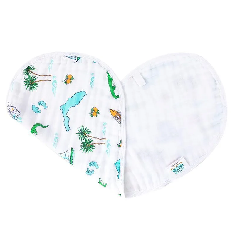 Baby Burp Cloth and Wraparound Bib Florida Baby