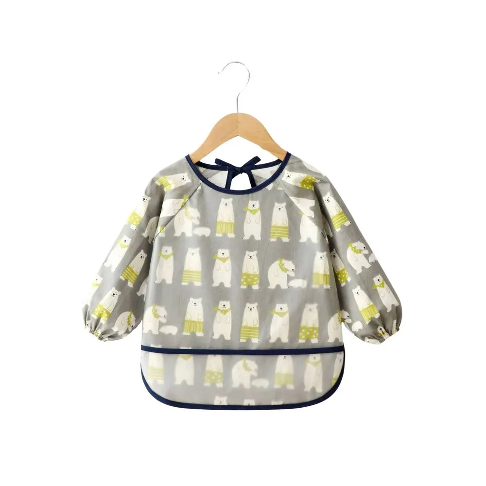 Baby Long Sleeve Apron Smock Bib Woodlands