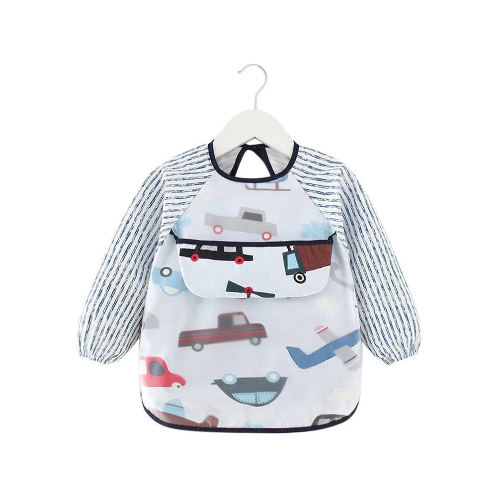 Baby Long Sleeve Apron Smock Bib Woodlands