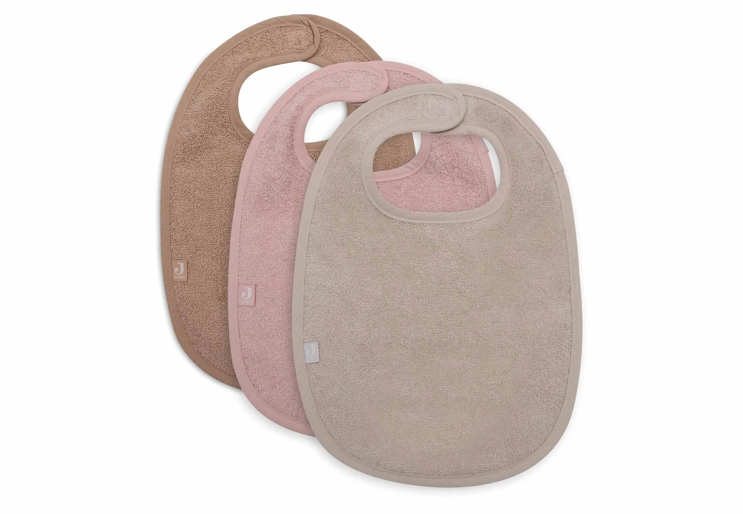 Bib Terry - Wild Rose/Nougat/Biscuit - 3 Pack