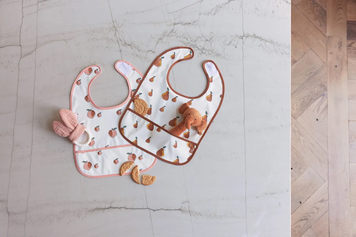 Bib Waterproof Peach - 2 Pack