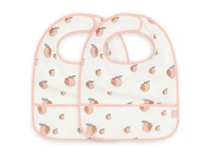 Bib Waterproof Peach - 2 Pack