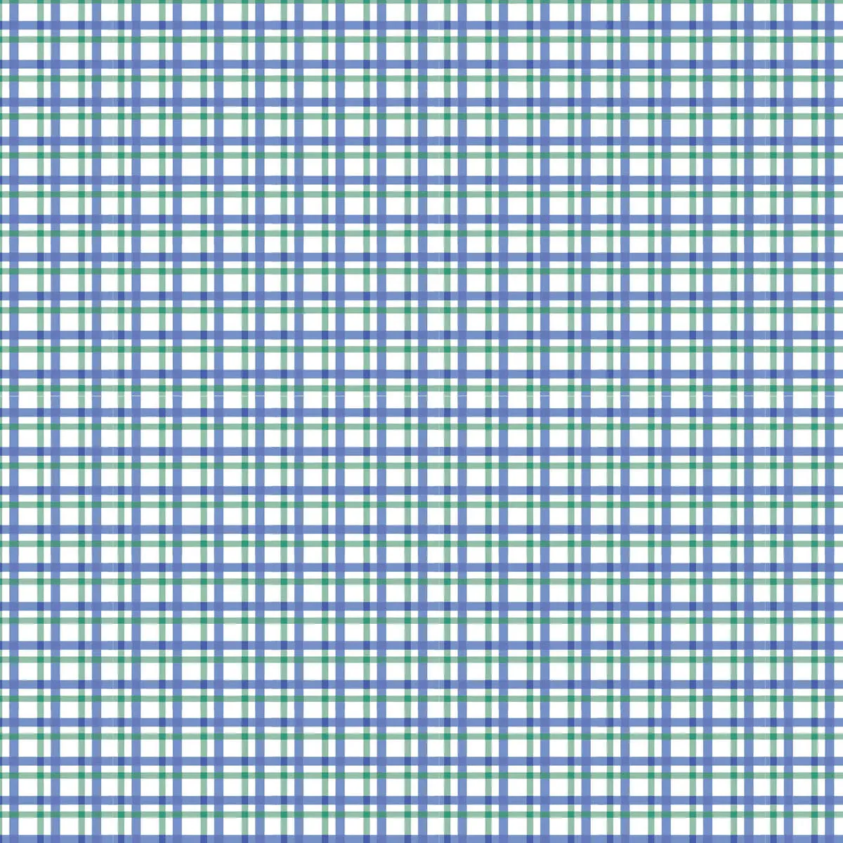 Blue Hampton Plaid Bib