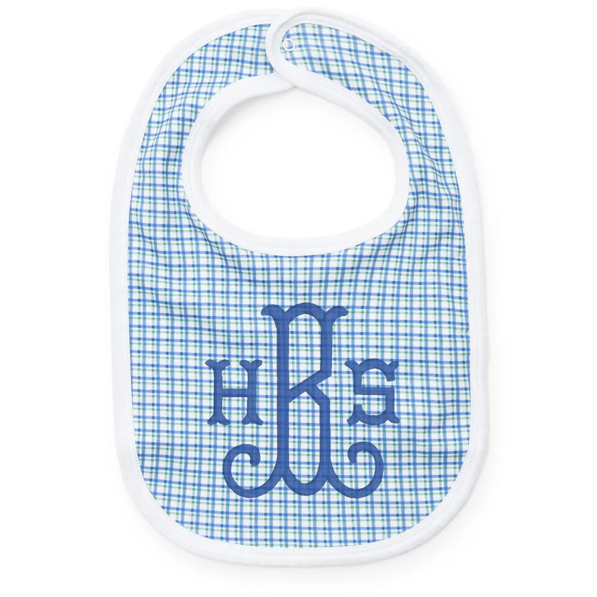 Blue Hampton Plaid Bib