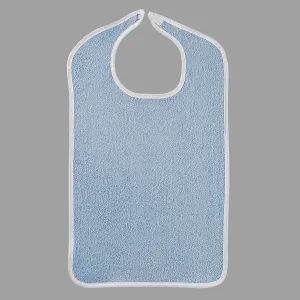 Blue Heavyweight Adult Bib With Velcro Closure Style #BIB1