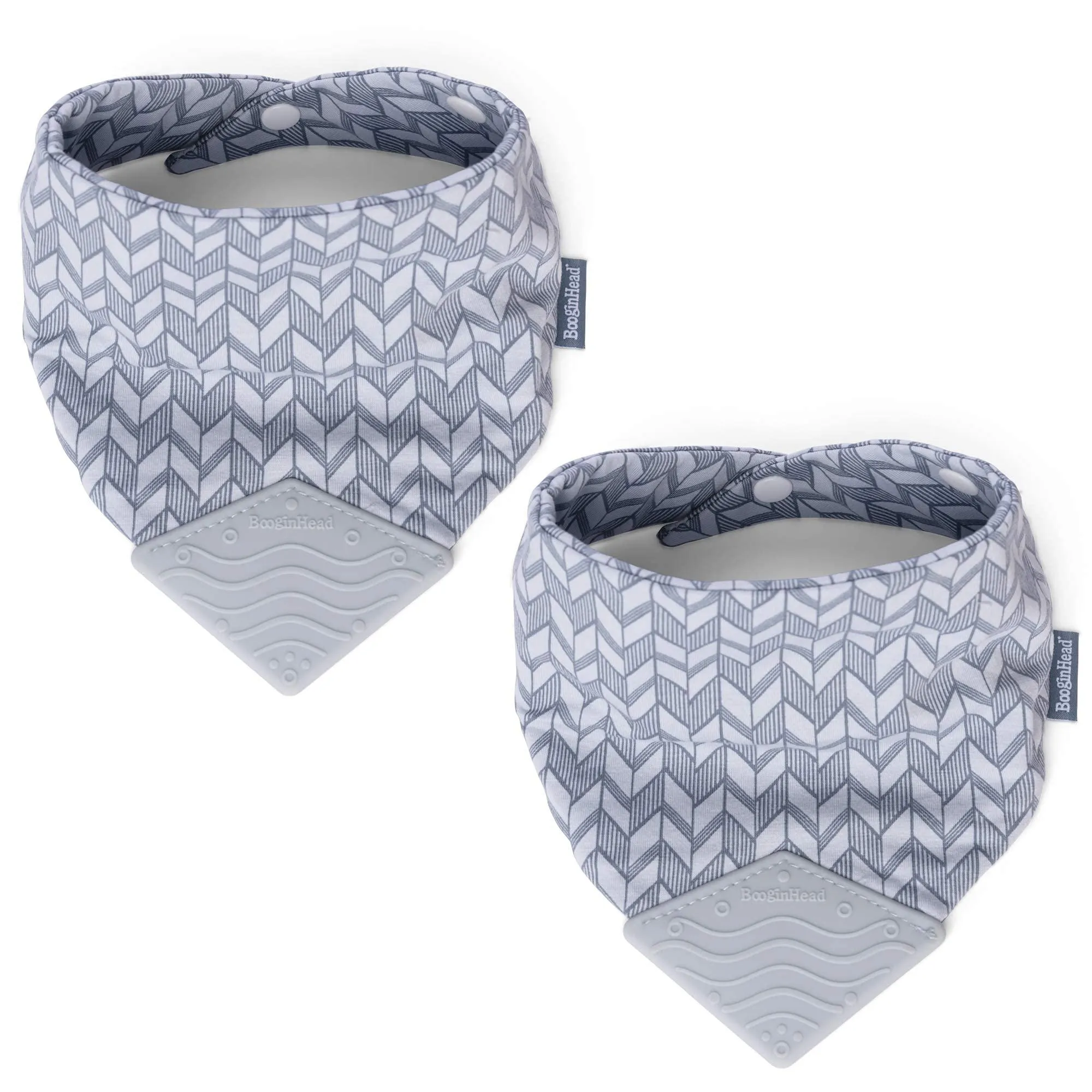 Booginhead Bandana Teether Bib 2-Pack 3m 