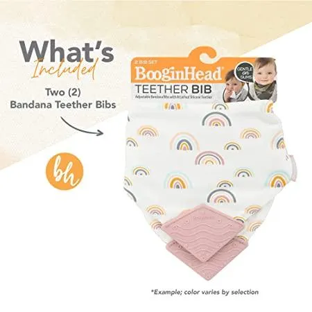 Booginhead Bandana Teether Bib 2-Pack 3m 