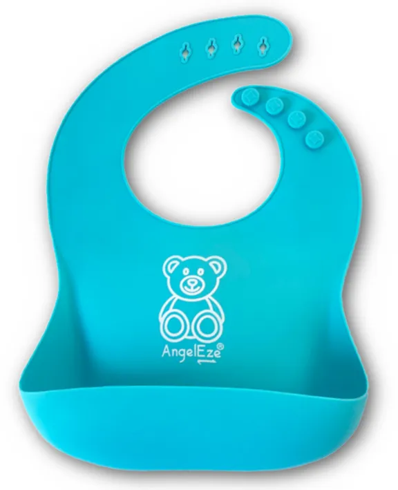 BPA Free Silicone Baby Bib with Food Catcher (Set of 2)
