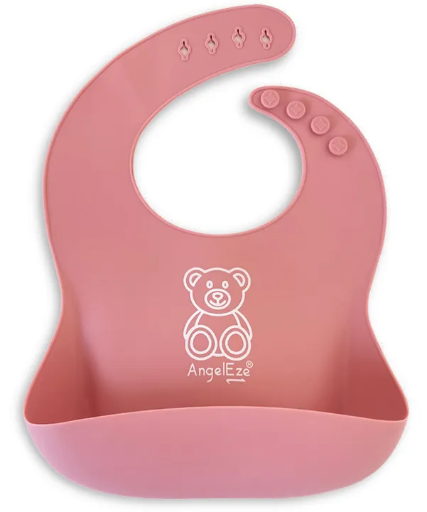 BPA Free Silicone Baby Bib with Food Catcher (Set of 2)