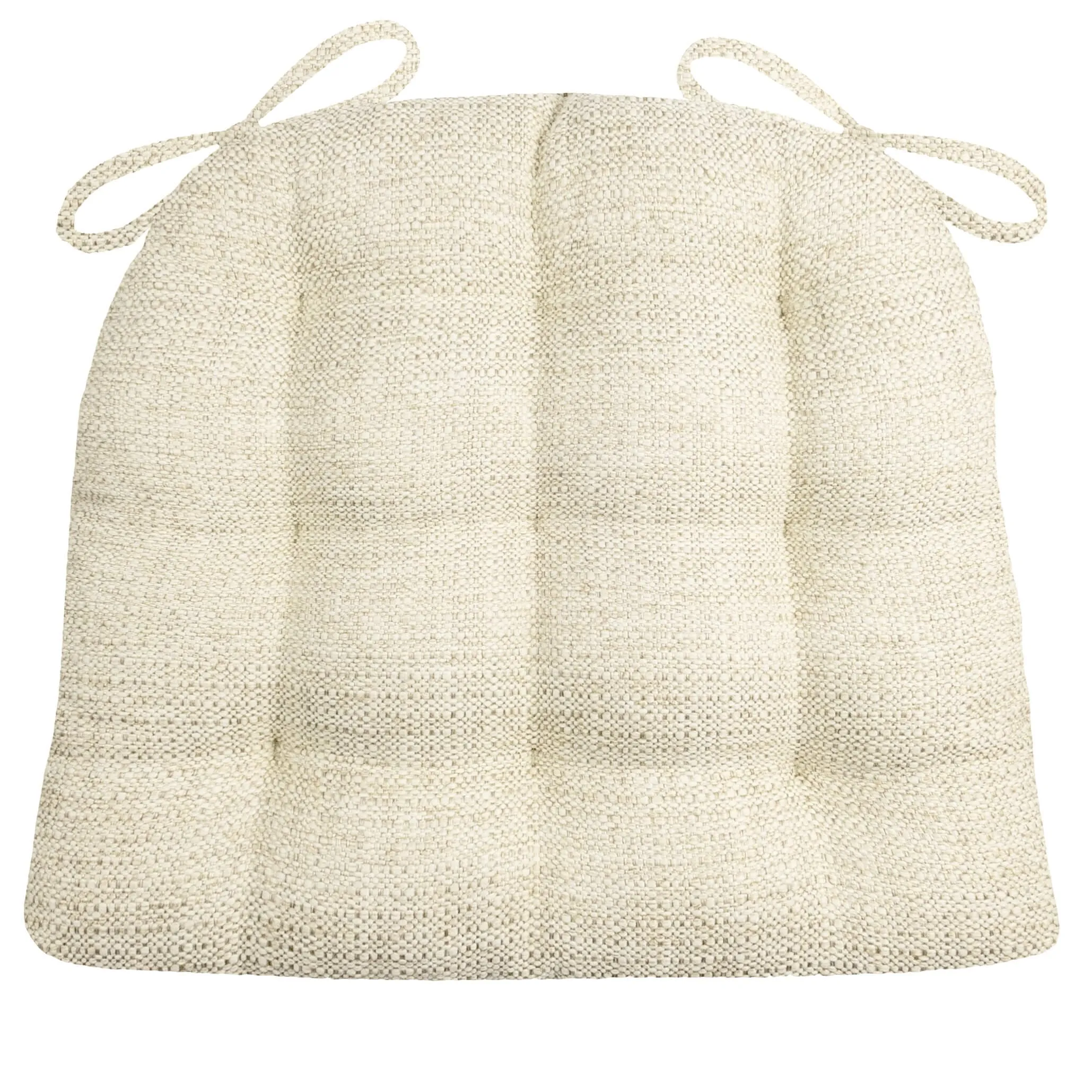Brisbane Natural Dining Chair Pad - Latex Foam Fill - Reversible