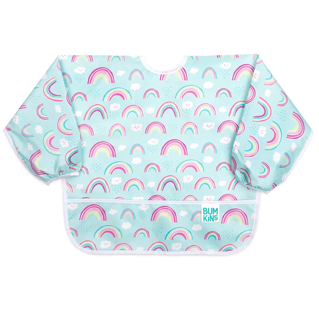 Bumkins Sleeved Bib Rainbows