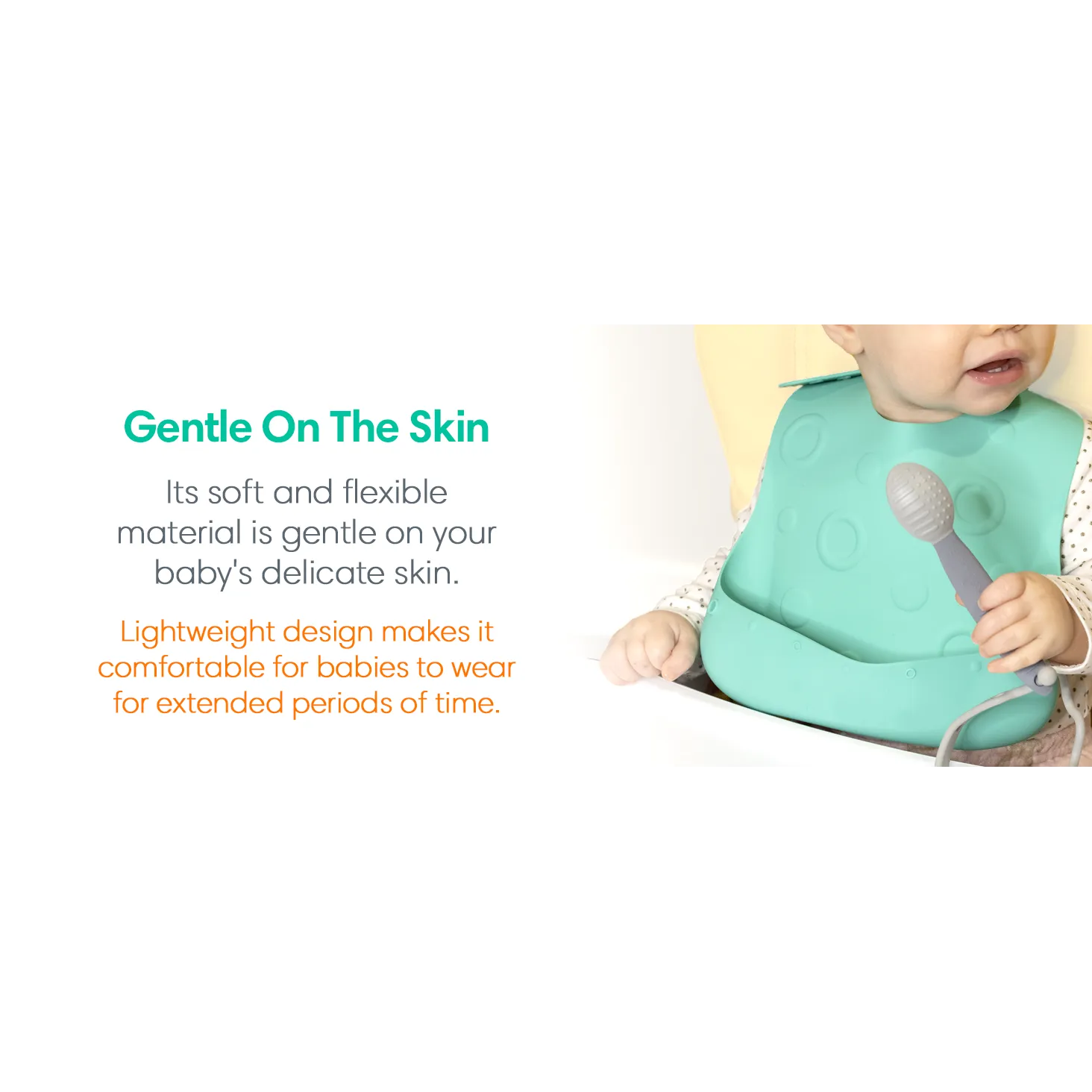 Busy Baby Bungee Bib & Utensil Set