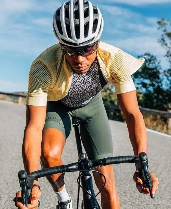 CAFE DU CYCLISTE  Marinette Colour Bib Shorts - Khaki