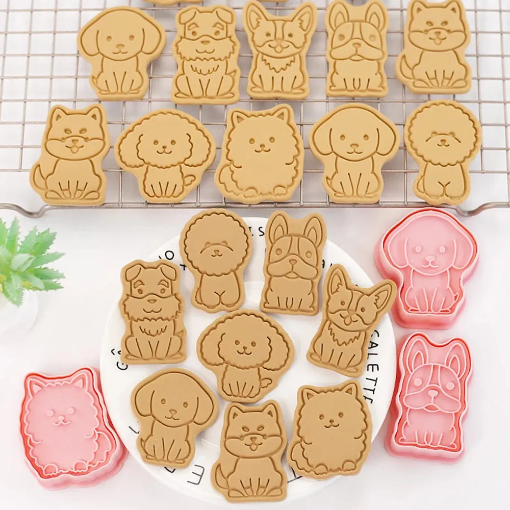 Cartoon 3D Animal 8Pcs Cookie Cutter