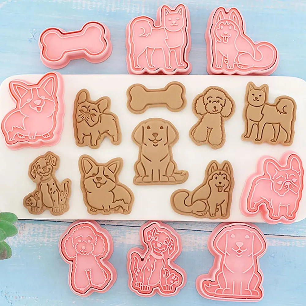 Cartoon 3D Animal 8Pcs Cookie Cutter