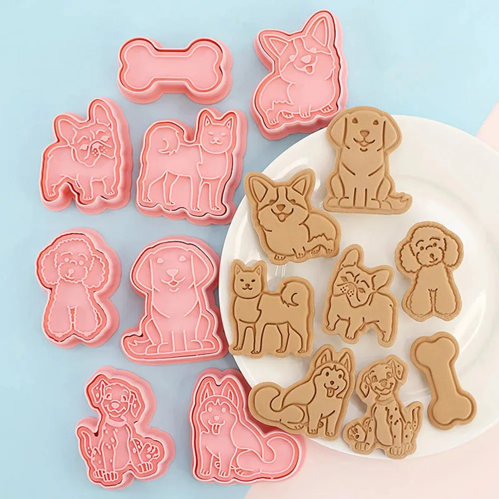 Cartoon 3D Animal 8Pcs Cookie Cutter