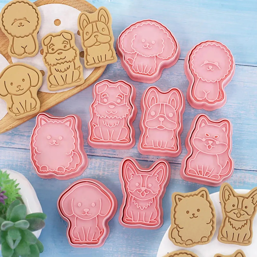 Cartoon 3D Animal 8Pcs Cookie Cutter