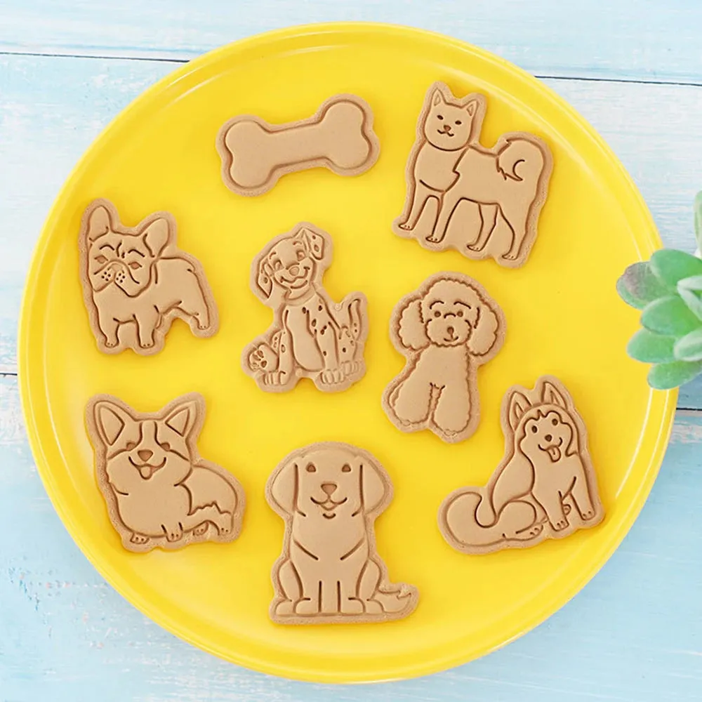 Cartoon 3D Animal 8Pcs Cookie Cutter
