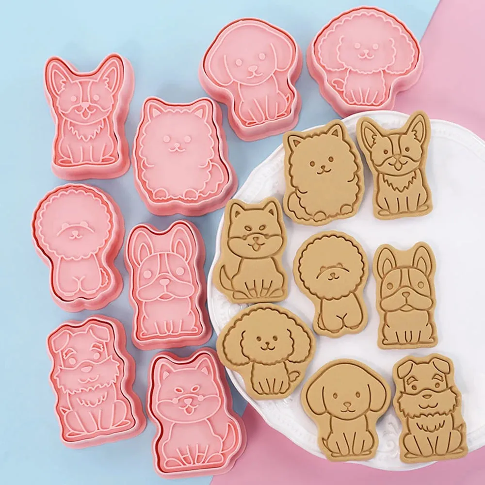 Cartoon 3D Animal 8Pcs Cookie Cutter