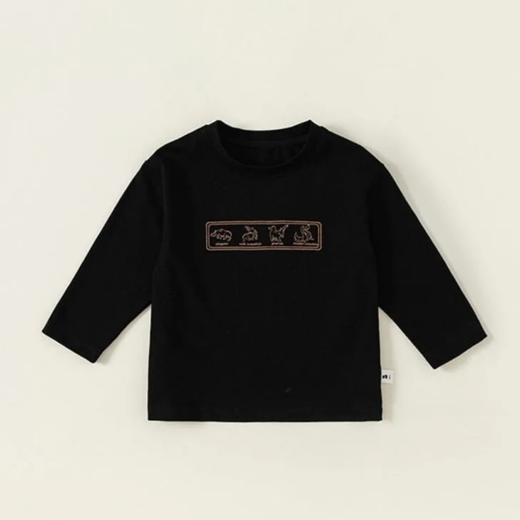 Cartoon Crocodile Long Sleeve Top
